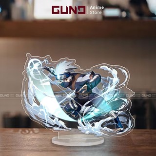 Mô hình Standee Naruto nhân vật Thầy Kakashi nhựa Mica Acrylic Anime 8cm trang trí trưng bày decor bàn học