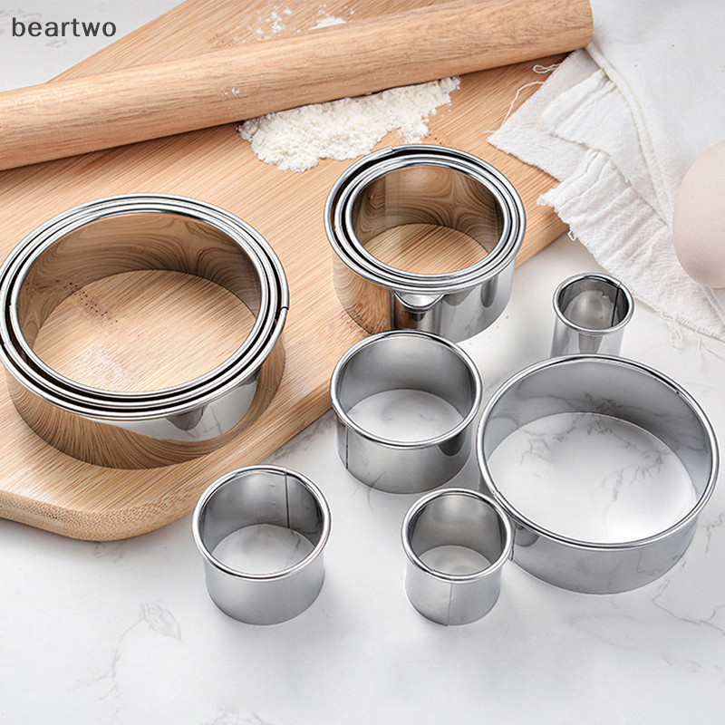 < Beartwo > 11 Chiếc Bánh Quy Tròn Cắt Bánh Quy Vòng Tròn Bánh Ngọt Cắt Nướng Vòng Tròn Khuôn Đẹp