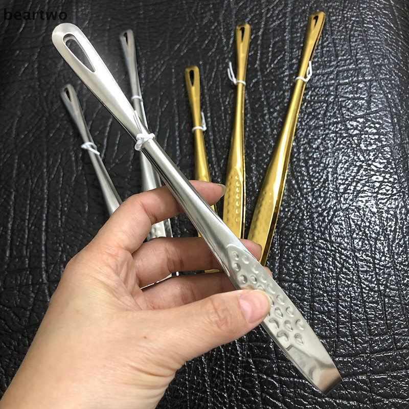 < Beartwo > Kẹp Thực Phẩm BBQ Kẹp Thịt Nướng Thép Không Gỉ Nhà Bếp Thực Phẩm Kẹp Thịt Chống Trơn Trượt Chống Dính Bít Tết Kẹp Dụng Cụ Nấu Ăn Nướng Nướng Đẹp