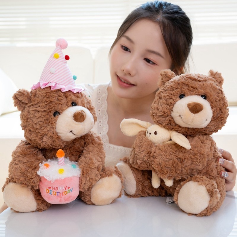 Sinh Nhật Dễ Thương Gấu Bông Sang Trọng Búp Bê Kawaii Gấu Bông Đồ Chơi Sang Trọng Mềm Hoạt Hình Gấu Đồ Chơi Nhồi Bông Cho Bé Làm Dịu Búp Bê Sáng Tạo Trang Trí Nhà Trẻ Em Quà Tặng Sinh Nhật Bạn Gái Quà Tặng Giáng Sinh