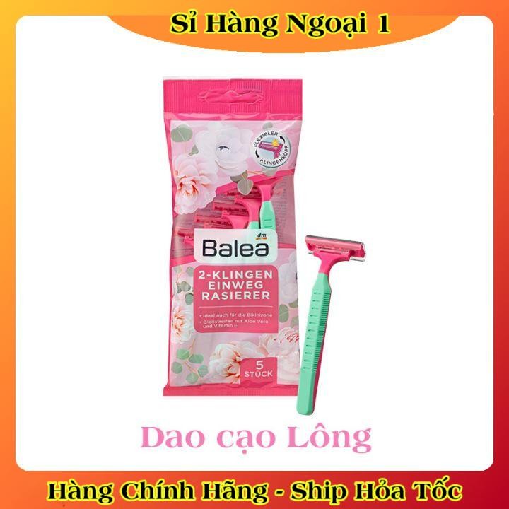 [CÓ CHE TÊN] Dao cạo Balea 2 và 3 lưỡi kép dùng cạo lông body & Bikini đầu xoay linh hoạt của Đức- Mẫu mới Đủ Bill