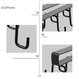 Gcdhome Đôi Hàng Không Đục Lỗ Móc Nhà Bếp Dưới Tủ Kệ Cốc Móc Treo Sắt Móc Treo Tủ Bếp Tổ Chức HOT