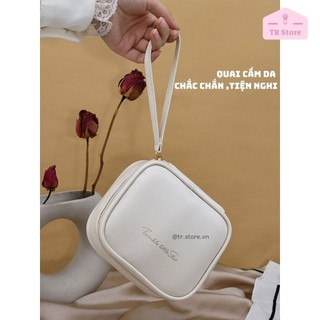 Túi đựng phụ kiện và mỹ phẩm nhỏ Twinkle little star da PU cao cấp dáng vuông
