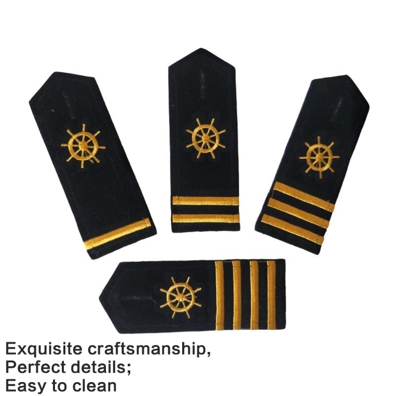 Dasbsug Captain Epaulettes Sọc Phụ Kiện Vai Cho Đồng Phục Phim Truyền Hình Chơi Vai Ban Trang Sức Vai