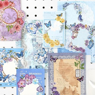DELMERHOME DIY Itabag Chèn Chất Liệu, Giấy Dán Ren Ruy Băng Itabag Trang Trí Chất Liệu DIY, Hoa Sáng Tạo Retro Itabag Trang Trí Cơ Bản Chất độn Túi Văn Phòng Phẩm