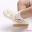 Mg-baby Bé Gái Giày Công Chúa Nơ Mềm Thêu Hoa Chống Trơn Trượt Đầu Tiên Giày Tập Đi