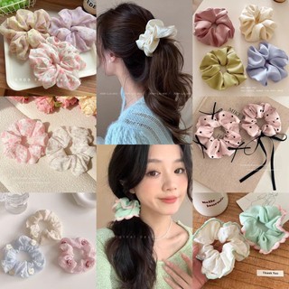 Màu Colon Circle 2024 khí chất mới scrunchie hoa