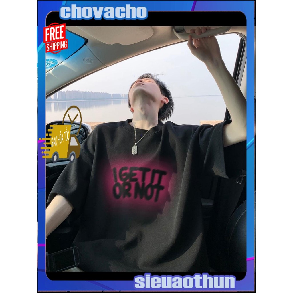 Áo thun Stee Cổ tròn SPAINT I GET IT OR NOT Localbrand ICVCVNI Unisex