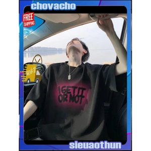 Áo thun Stee Cổ tròn SPAINT I GET IT OR NOT Localbrand ICVCVNI Unisex