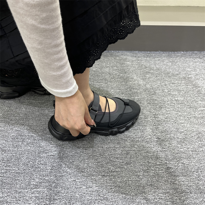 Kd 2026 Phong Cách Mới Đế Dày Thể Thao Mary Jane Giày Nữ Mùa Thu Phẳng Khóa Dây Velcro Ngoài Trời Tăng Chiều Cao Nữ