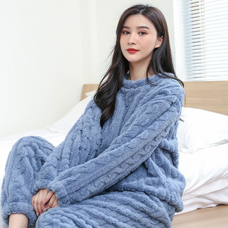Bộ Đồ Ngủ San Hô Lông Cừu Nữ Dày Bộ Đồ Ngủ Nữ Ấm Áp Rời Thường Ngày Plus Kích Thước Dễ Thương Trong Nhà Chó Con Pajamas