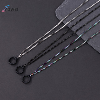 Yowei Dây xích kim loại chống mất bút di động, vòng cổ có vòng ruble, dây sling xương rắn