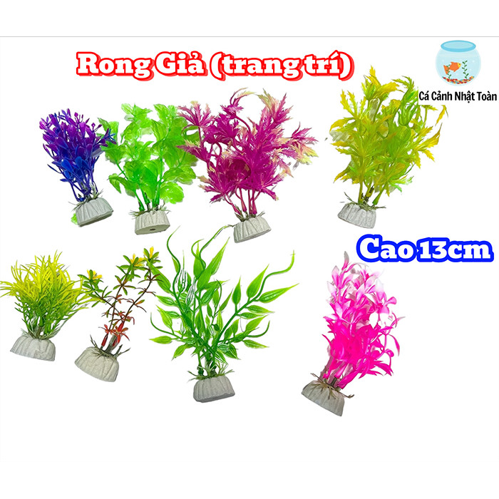 Rong Nhựa Nhân Tạo Trang Trí Bể Cá Cảnh (Cao 13cm)