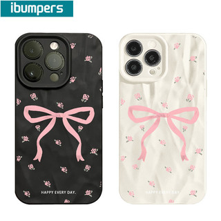 ibumpers Ốp Lưng iPhone Xinh Coquette nơ Hồng Ốp Điện Thoại nhám Silicon Mềm Chống Sốc Chống Bẩn Cho Iphone 16 15 14 12 13 11 Pro Max IP 7 8 Plus Iphon X XS XR