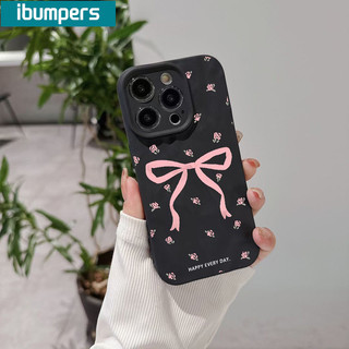 ibumpers Ốp Lưng iPhone Xinh Coquette nơ Hồng Ốp Điện Thoại nhám Silicon Mềm Chống Sốc Chống Bẩn Cho Iphone 16 15 14 12 13 11 Pro Max IP 7 8 Plus Iphon X XS XR
