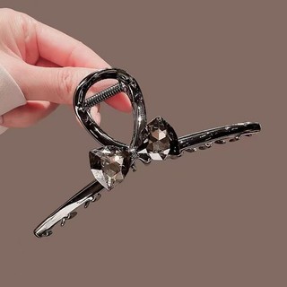 Mauropoli [Sẵn Sàng] Kẹp Tóc Giả Pha Lê Nơ Cảm Giác Cao Cấp Kẹp Tóc Lớn Tập Tóc Kẹp Đa Hình Kẹp Đầu Mặt Sau Kẹp Tóc Kẹp Tóc