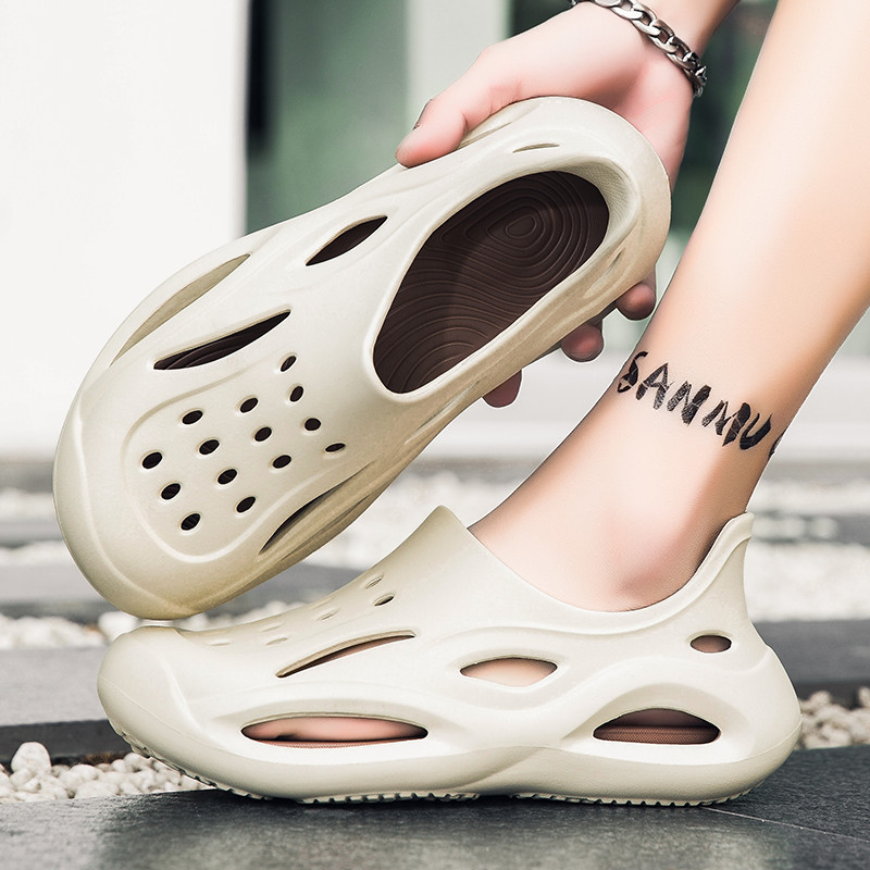 Dép EVA Nam Mùa Hè Chống Thấm Nước, Slip-on, Mềm, Thời Trang, Đi Biển