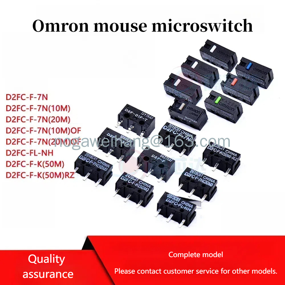 6 Micro-Interrupteurs Omron D2FC-F-7N - Pour Réparation Souris Gaming Ou PC, Neuf