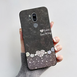 Dành Cho LG G7 ThinQ Vỏ G710EM LM-G710 Thiết Kế Mới 2023 Vỏ Điện Thoại Silicon Mềm Sơn Trái Tim Cho LG G7 ThinQ Vỏ Bảo Vệ