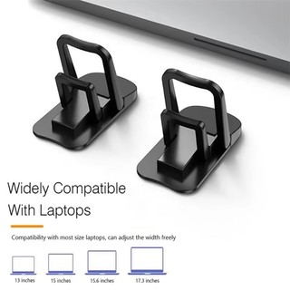 Invisible Laptop Stand Double Slot and Adjustable Height and Angle Comfortable