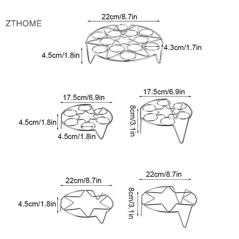 Zthome al Trứng Hấp Giá Thép Không Gỉ Bánh Bao Hấp Giá Hấp Hấp Hấp Hấp Phụ Kiện Nấu Ăn Nóng