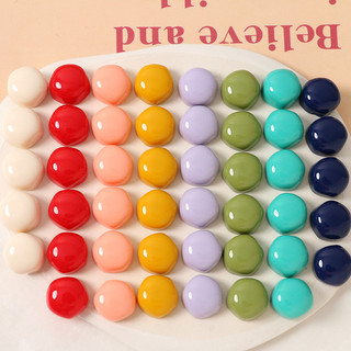 15mm Phiên Bản Hàn Quốc Tất Cả Màu Sắc Phù Hợp Góc Tròn Ngũ Giác Đài Tự Làm Nhựa Phụ Kiện Bông Tai Kẹp Tóc Vỏ Điện Thoại Chất Liệu Bán Buôn
