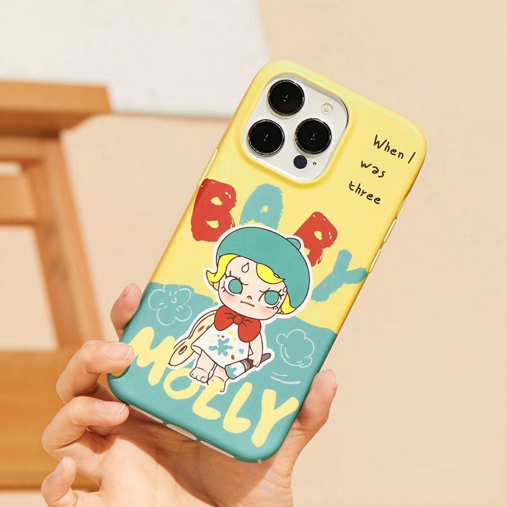Ốp điện thoại cho bé Molly cho IPhone16promax 15 14 13mini 12 11 xsmax ốp lưng mát mẻ
