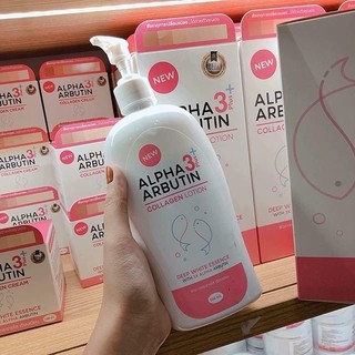 Sữa Dưỡng Thể Trắng Da, Dưỡng ẩm Alpha Arbutin 3 Plus Collagen Lotion 500ml Thái lan