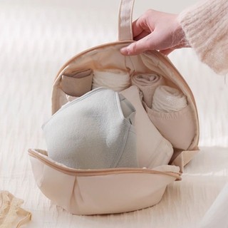 MEGOCE 1 Túi Đựng Đồ Cầm Tay, Tất Quần Lót Áo Bra Sợi Polyester Túi Sắp Xếp, Quần Áo Thân Thiết Chất Lượng Cao Di Động Hình Bóng Túi Bảo Quản Du Lịch
