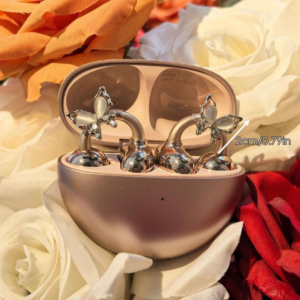 Khóa đường kính tai nghe MERIGGIARE, Kẹp trang trí tai nghe trang trí DIY, Zircon có thể tháo rời Dễ dàng lắp đặt Phụ kiện tai nghe