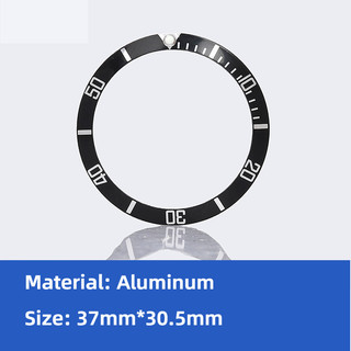37 * 30.5mm Mặt Đồng Hồ Nhôm Vòng Viền Chèn Vòng Đồng Hồ Nam Phụ Kiện Thay Thế Đồng Hồ Mặt Đồng Hồ Viền Dụng Cụ Sửa Chữa