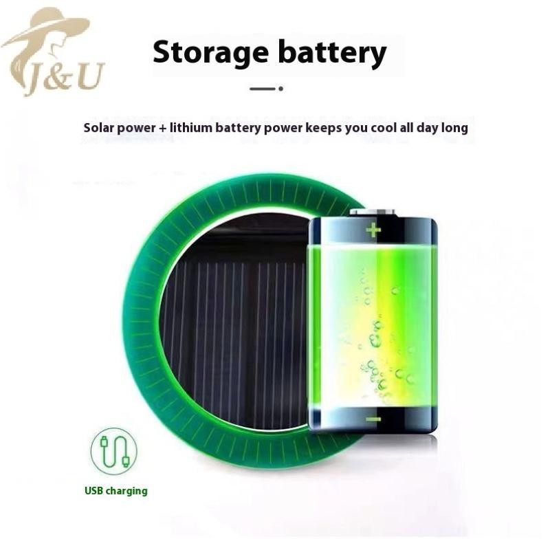 Mũ câu cá nam có quạt sạc USB và năng lượng mặt trời, chống nóng cho hoạt động ngoài trời