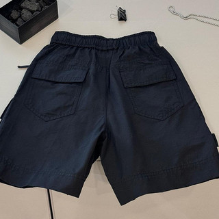 Mùa hè bé trai màu đen giản dị quần short