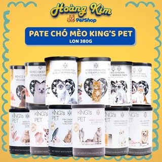 Pate Chó Mèo KING'S PET 380g Dành Cho Mọi Lứa Tuổi, Dinh Dưỡng Tối Ưu Với Các Nguyên Liệu Tự Nhiên