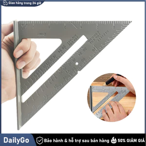 Thước eke góc vuông chất liệu nhôm đúc 7" 45 độ chất liệu nhôm đúc đa năng
