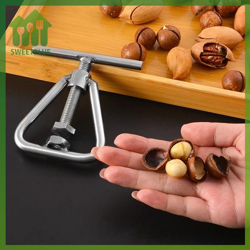 SWEET Đa Năng Hướng Dẫn Sử Dụng Đai Ốc Dụng Cụ Mở Cracker Máy Quả óc chó Dụng Cụ Nhà Bếp Thép Sheller Đai Ốc Macadamia Phụ Kiện n
