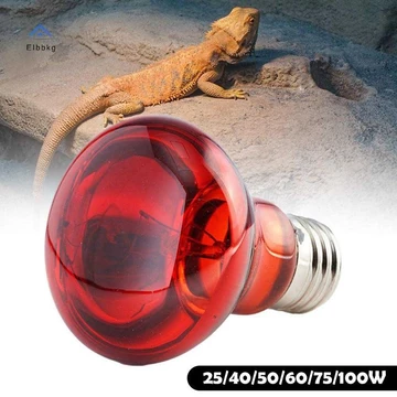 ELBBKG 25 / 40 / 50 / 60 / 75 / 100W E27 Bóng đèn gia cầm UVA Đèn ngủ hồng ngoại Đèn sưởi ban ngày gia cầm Bóng đèn sưởi thực vật Động vật lưỡng cư Thú cưng bò sát Mới
