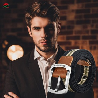 Thắt lưng vải nam, điều chỉnh được, phù hợp văn phòng và giải trí
