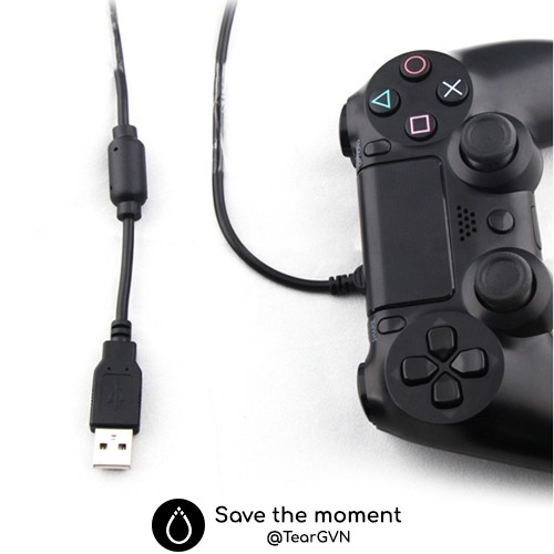 Dây Cáp Sạc USB 2m Cho Tay Cầm PS4 – Cổng Micro USB Chống Đứt Gãy