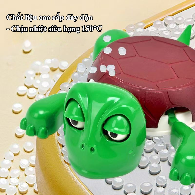 Đế lót ly con rùa 3D mở mắt tự động,chống trượt cách nhiệt vui nhộn đồ chơi trang trí để bàn