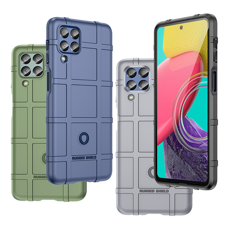 ÁO THUN RUGGED | Ốp Da Mờ Cho Samsung Galaxy M53 / M33 / Jump 2 Sensation Chống Rơi Điện Thoại Di Động Mờ Chống Sốc Mềm Bảo Vệ Vỏ Mờ
