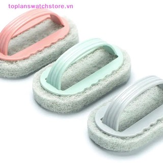 Toplanswatchstore Mạnh mẽ Vệ sinh nhà bếp Phòng tắm Bàn chải vệ sinh Nhà bếp Kính lau tường Bồn tắm Tay cầm bằng nhựa Bọt biển Đáy tắm VN