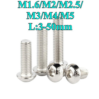 ((LXY) Bulong lục giác đầu dù，10.9 Ốc vít Mạ niken,Dùng Lục M1.6 / M2 / M2.5 / M3 / M4 / M5 * L: 3-50mm (RM-VN-1)