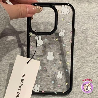 Cute Star Rabbit Phone Case for IPhone 16 15 14 13 12 11 Pro Max Acrylic Hard Shell Cover High Quality LBK
