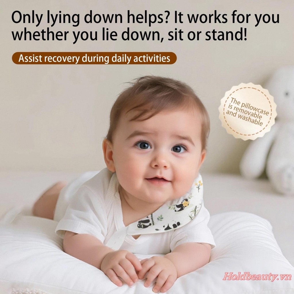 Bé Torticollis Corrector Gối hỗ trợ cổ sơ sinh có thể điều chỉnh để đi du lịch Đệm mềm khi ngủ