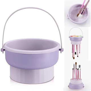 Bộ Dụng Cụ Sấy Trứng Trang Điểm - Hiện Vật Bảo Quản Bọt Biển Máy Giặt Bột Puff - TPR + PP Cọ Trang Điểm Làm Sạch Bát