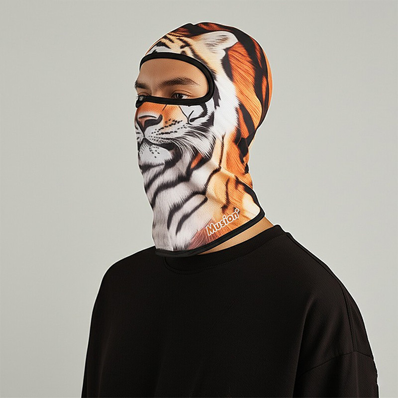 Musion Balaclava Mặt nạ 3D In hình động vật Bandana Hood Mũ nón để đi xe đạp Trượt băng Săn bắn