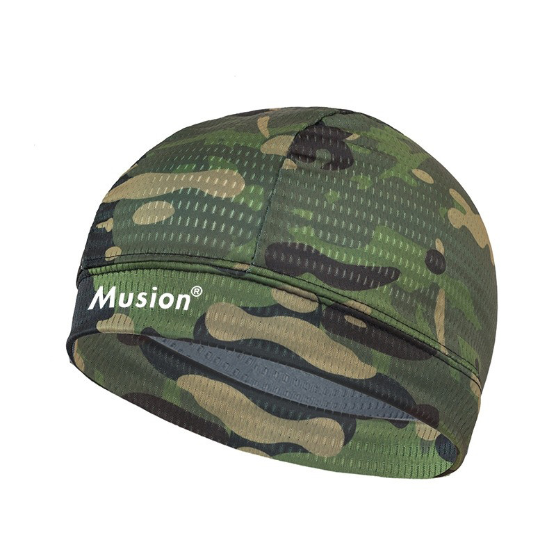 Mũ bảo hiểm xe máy chạy bộ Musion thể thao Lớp lót bên trong bằng vải Bandana thoáng khí Pure Ice Silk nguyên chất Thể thao ngoài trời