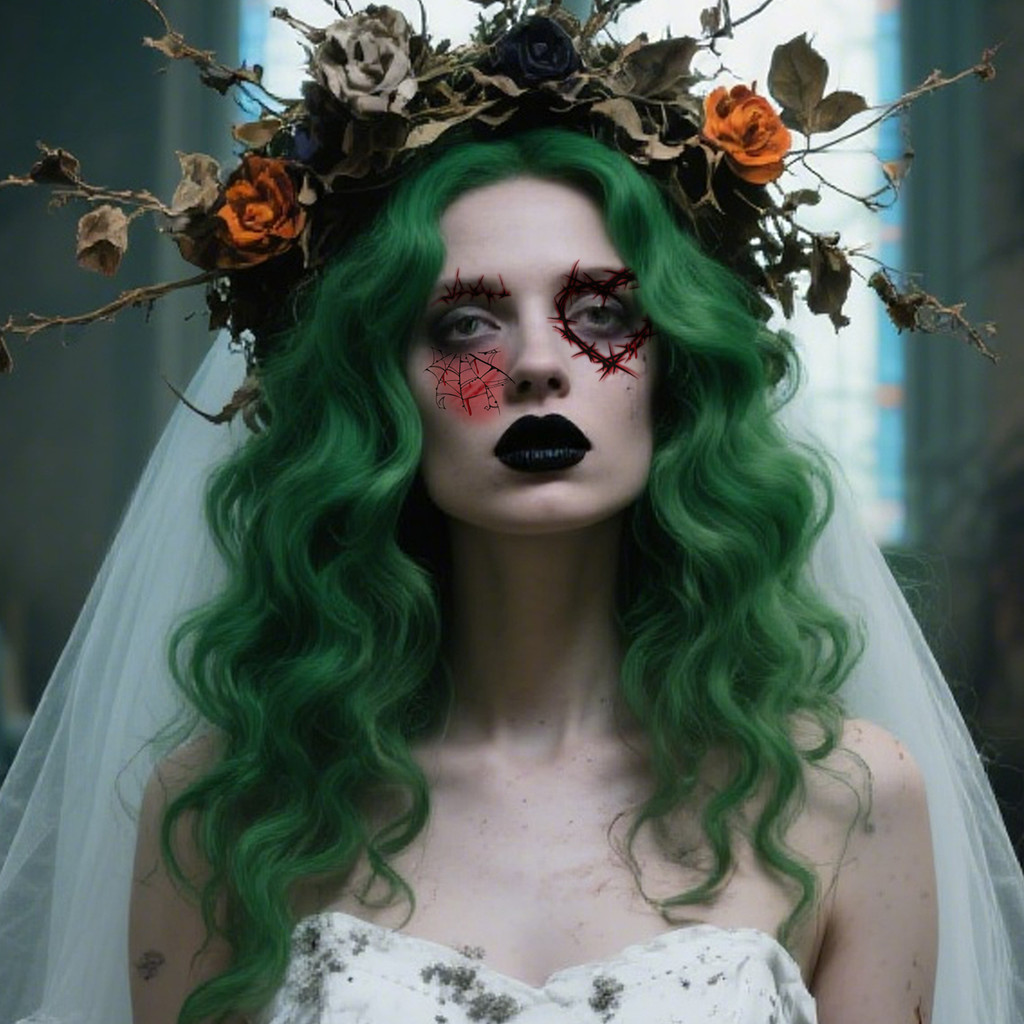10 Cái / bộ Halloween Kinh Dị Trang Điểm Dập Tàn nhang Trang Điểm Trang Điểm Mặt Trang Điểm