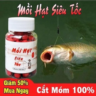 3 lo. 5 lo. Mồi câu cá dạng hạt siêu tốc chuyên các loại cá nước ngọt